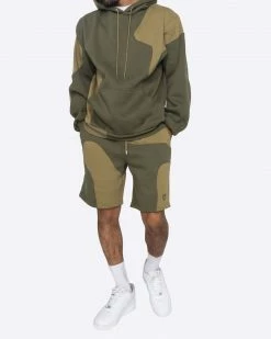 EPTM. EPTM X PASCAL MARBLE HOODIE-OLIVE