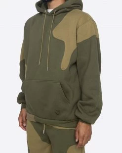 EPTM. EPTM X PASCAL MARBLE HOODIE-OLIVE