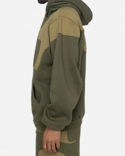 EPTM. EPTM X PASCAL MARBLE HOODIE-OLIVE