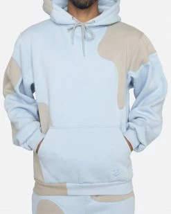 EPTM. NEW ARRIVALS EPTM X PASCAL MARBLE HOODIE-LIGHT BLUE