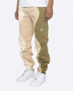 EPTM. EPTM X PASCAL WAVY SWEATPANTS-KHAKI NEW ARRIVALS
