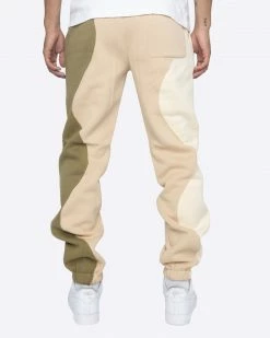EPTM. EPTM X PASCAL WAVY SWEATPANTS-KHAKI NEW ARRIVALS