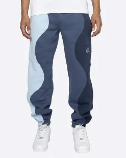 EPTM. EPTM X PASCAL WAVY SWEATPANTS-BLUE