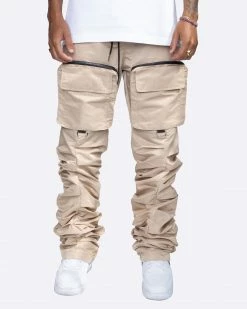 EPTM. EPTM STACKED FLARE CARGOS-KHAKI