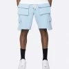 EPTM. EPTM FLEECE CARGO SHORTS-BABY BLUE