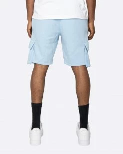 EPTM. EPTM FLEECE CARGO SHORTS-BABY BLUE 5 EPTM. EPTM FLEECE CARGO SHORTS-BABY BLUE