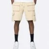 EPTM. EPTM FLEECE CARGO SHORTS-KHAKI
