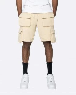 EPTM. EPTM FLEECE CARGO SHORTS-KHAKI
