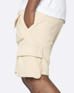 EPTM. EPTM FLEECE CARGO SHORTS-KHAKI