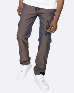 EPTM. CARGOS EPTM 2 TONE CARGO PANTS-PURPLE CHARCOAL