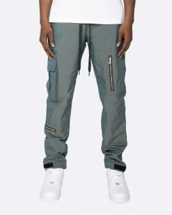 EPTM. EPTM 2 TONE CARGO PANTS-GREEN BLUE