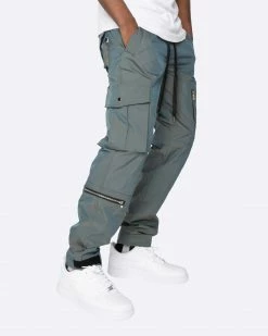 EPTM. EPTM 2 TONE CARGO PANTS-GREEN BLUE