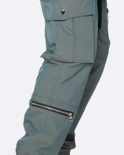 EPTM. EPTM 2 TONE CARGO PANTS-GREEN BLUE
