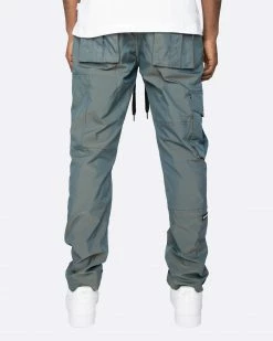 EPTM. EPTM 2 TONE CARGO PANTS-GREEN BLUE