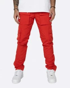 EPTM. EPTM SNAP CARGO PANTS-RED CARGOS