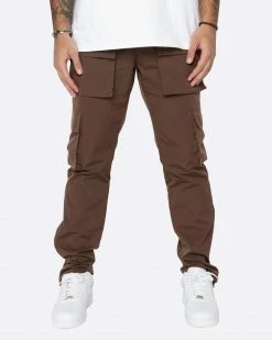 EPTM. CARGOS EPTM SNAP CARGO PANTS-BROWN