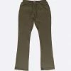EPTM. EPTM FRENCH TERRY FLARE PANTS-OLIVE SWEATS
