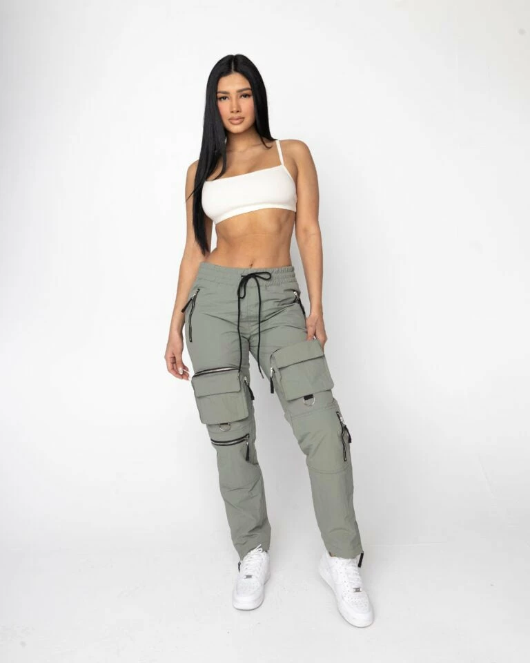 EPTM. BOTTOMS EPTM WOMEN C4 CARGO PANTS-SAGE 1 EPTM. BOTTOMS EPTM WOMEN C4 CARGO PANTS-SAGE