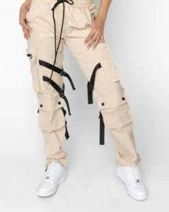 EPTM. BOTTOMS EPTM WOMEN TAYHWA STRAP CARGO-KHAKI