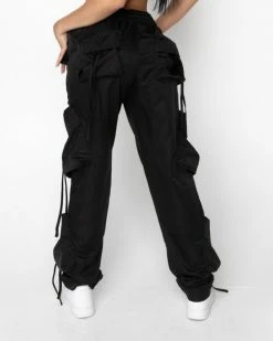 EPTM. BOTTOMS EPTM WOMEN JOOMUNI CARGO PANTS-BLACK