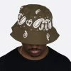 EPTM. NEW ARRIVALS EPTM X PASCAL VINTAGE PAISLEY BUCKET HAT-OLIVE