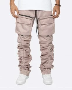 EPTM. EPTM STACKED FLARE CARGOS-DUSTY PINK
