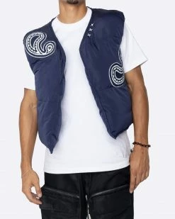 EPTM. VESTS EPTM PUFFER VEST (REVERSIBLE )-NAVY