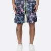 EPTM. EPTM TIE DYED BANDANA SHORTS-BLACK