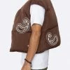 EPTM. EPTM PUFFER VEST (REVERSIBLE )-BROWN VESTS