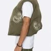 EPTM. EPTM PUFFER VEST (REVERSIBLE )OLIVE VESTS