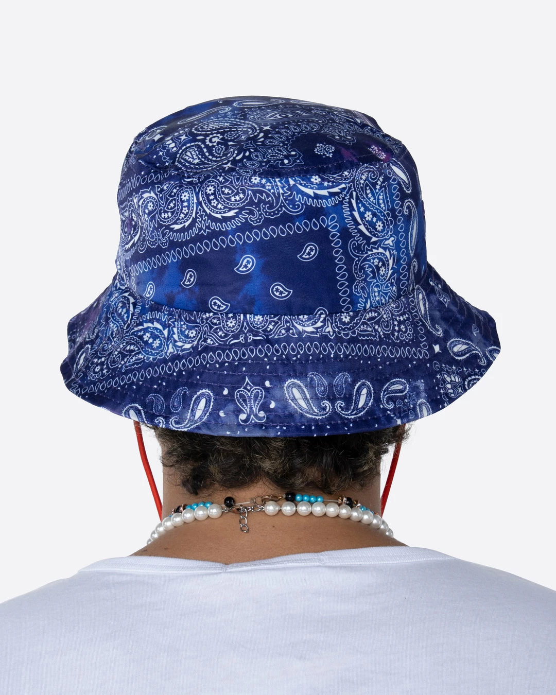 EPTM. ACCESSORIES EPTM TIE DYED BANDANA BUCKET HAT-NAVY 2 EPTM. ACCESSORIES EPTM TIE DYED BANDANA BUCKET HAT-NAVY