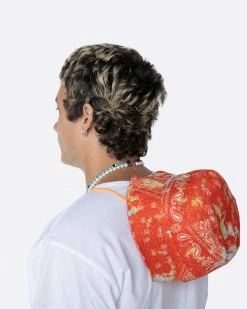 EPTM. EPTM TIE DYED BANDANA BUCKET HAT-ORANGE