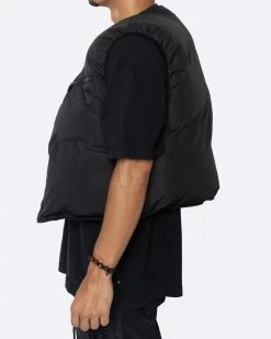EPTM. EPTM PUFFER VEST (REVERSIBLE )-BLACK VESTS