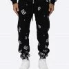 EPTM. EPTM AMOEBA PRINT SWEATPANTS-BLACK