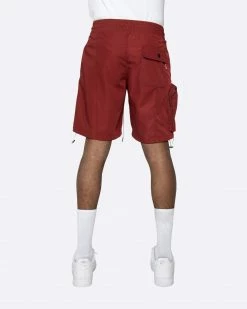 EPTM. EPTM HYPER CARGO SHORTS-BURGUNDY