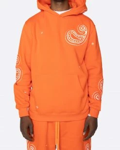 EPTM. HOODIES EPTM PAISLEY HOODIE-ORANGE