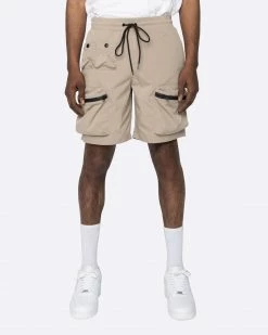 EPTM. NEW ARRIVALS EPTM COMBAT CARGO SHORTS-KHAKI