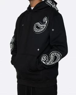 EPTM. EPTM PAISLEY HOODIE-BLACK HOODIES