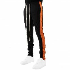 EPTM. EPTM TRACK PANTS-BLACK/ORANGE