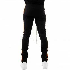 EPTM. EPTM TRACK PANTS-BLACK/ORANGE