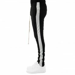 EPTM. EPTM TRACK PANTS-BLACK/WHITE
