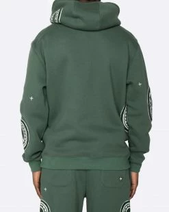 EPTM. EPTM PAISLEY HOODIE- HUNTER GREEN HOODIES