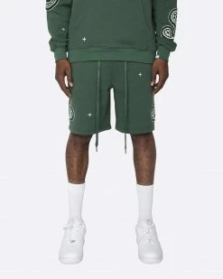 EPTM. EPTM PAISLEY SHORTS-HUNTER GREEN