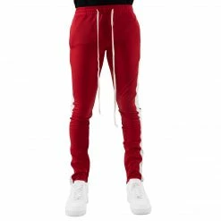 EPTM. EPTM TRACK PANTS-RED/WHITE