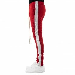 EPTM. EPTM TRACK PANTS-RED/WHITE