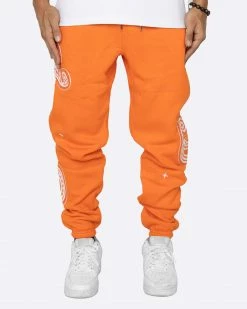 EPTM. EPTM PAISLEY SWEATPANTS-ORANGE