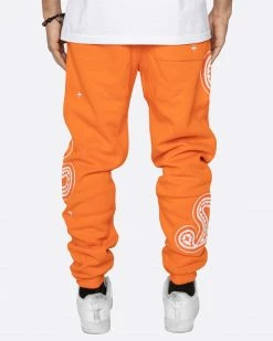 EPTM. EPTM PAISLEY SWEATPANTS-ORANGE 7 EPTM. EPTM PAISLEY SWEATPANTS-ORANGE