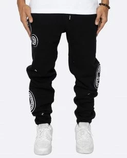 EPTM. EPTM PAISLEY SWEATPANTS-BLACK SWEATS
