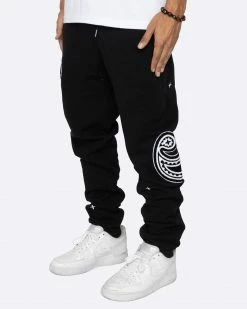 EPTM. EPTM PAISLEY SWEATPANTS-BLACK SWEATS