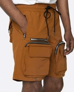 EPTM. EPTM C4 SHORTS-BROWN